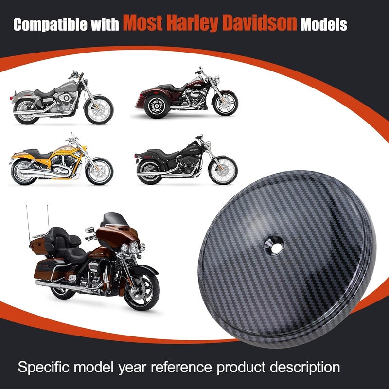 GEATaaT 18-762 Air Cleaner Outer Cover for Billet Sucker and Big Sucker Stage, Carbon Fiber Pattern Cover Compatible with Most Harley Davidson Models - Image 4